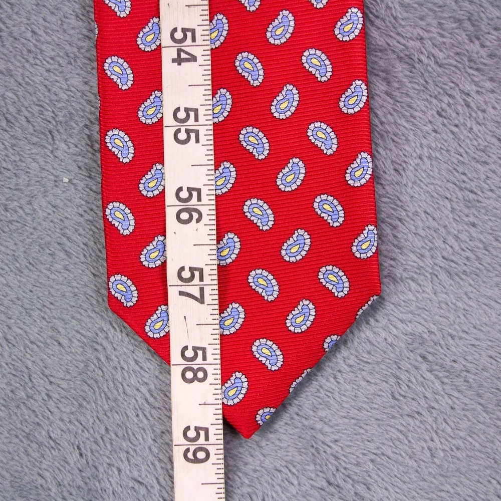 Robert Talbott Mens Red‎ Paisley Neck Tie 100% Silk USA EUC - Picture 8 of 8